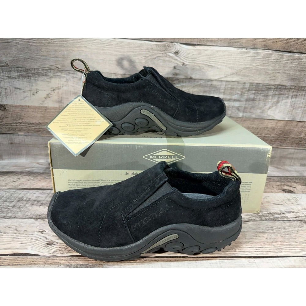 Vintage Merrell Jungle Moc Midnight Slip on Shoes‎ Womens Black Size 5